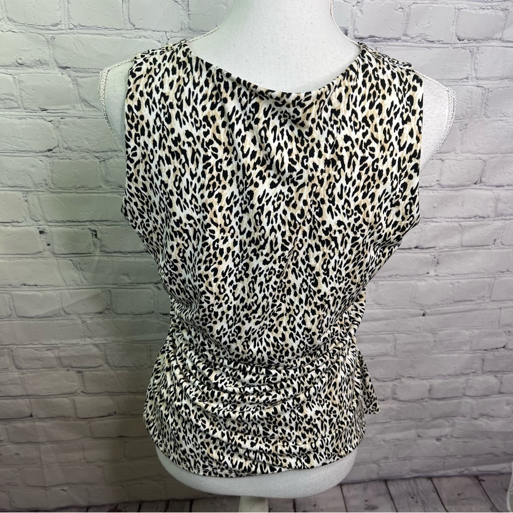 WHBM Animal Print Shell Top Large - Picture 3 of 8